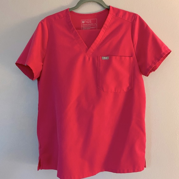 Figs Scrub Set Hot Pink - Picture 2 of 5